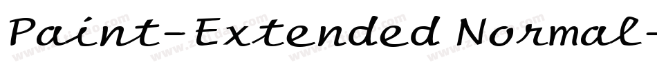 Paint-Extended Normal字体转换